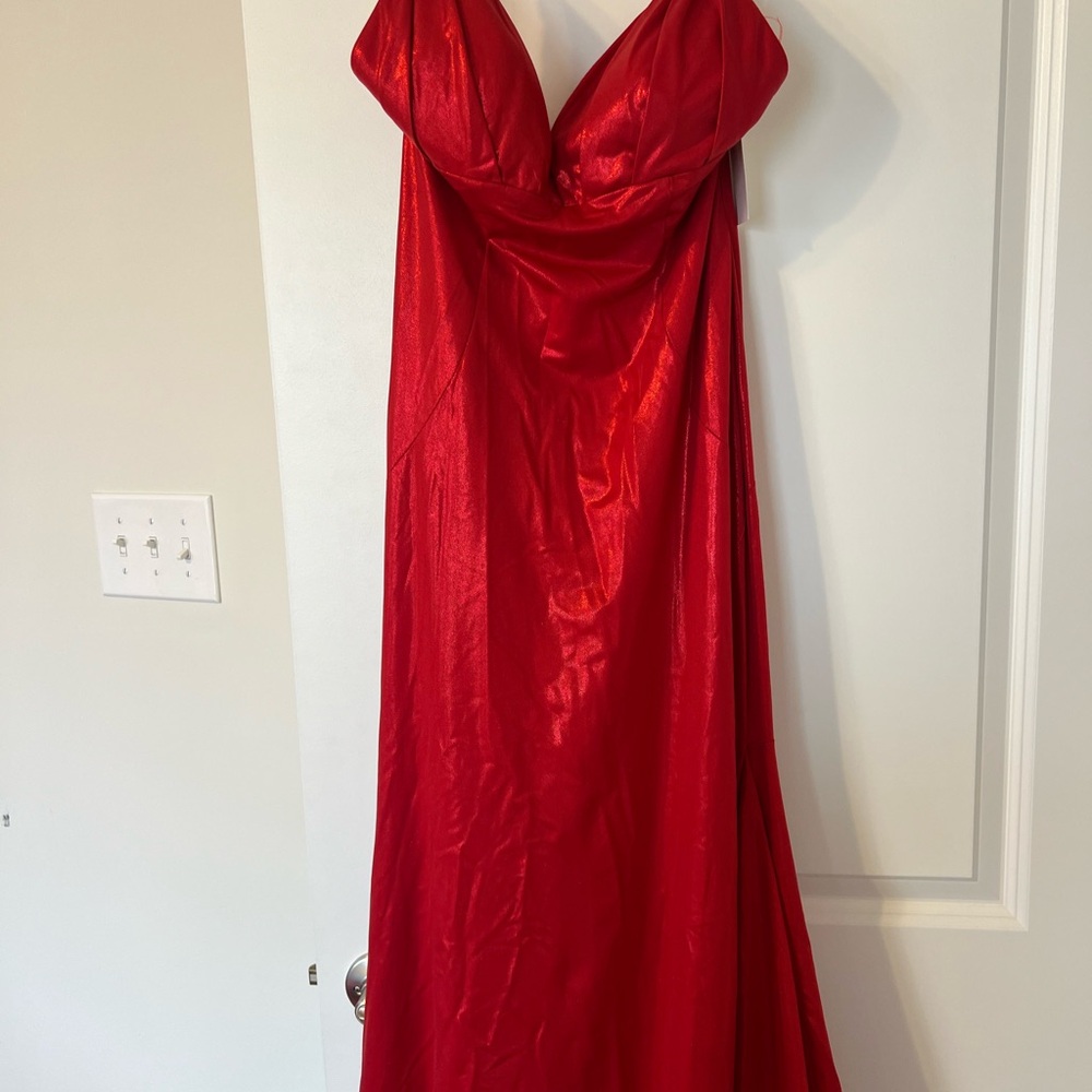 Elegant Red Evening Gown